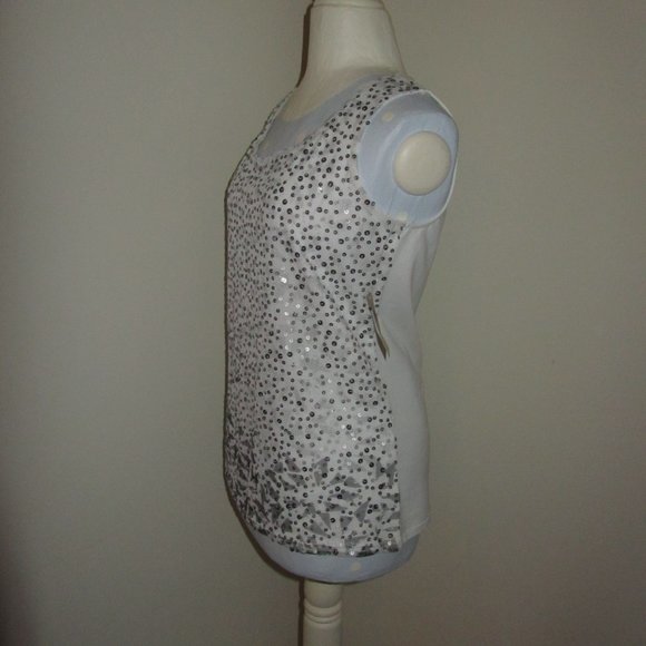 Women's Size M Coldwater Creek Dressy Tank Top with Sequins/New Years Eve NWT - Picture 3 of 6